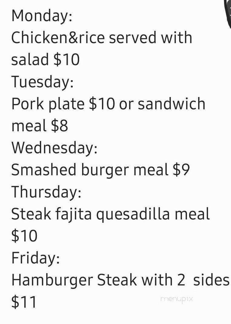 Milner Place Downtown Eatery - Milner, GA menu_pic