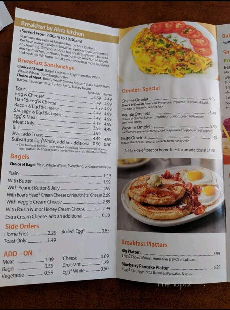 Ahra Kitchen - McLean, VA menu_pic