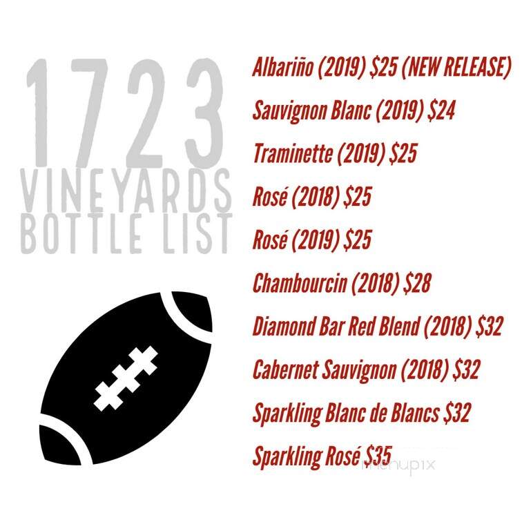 1723 Vineyards - Landenberg, PA menu_pic