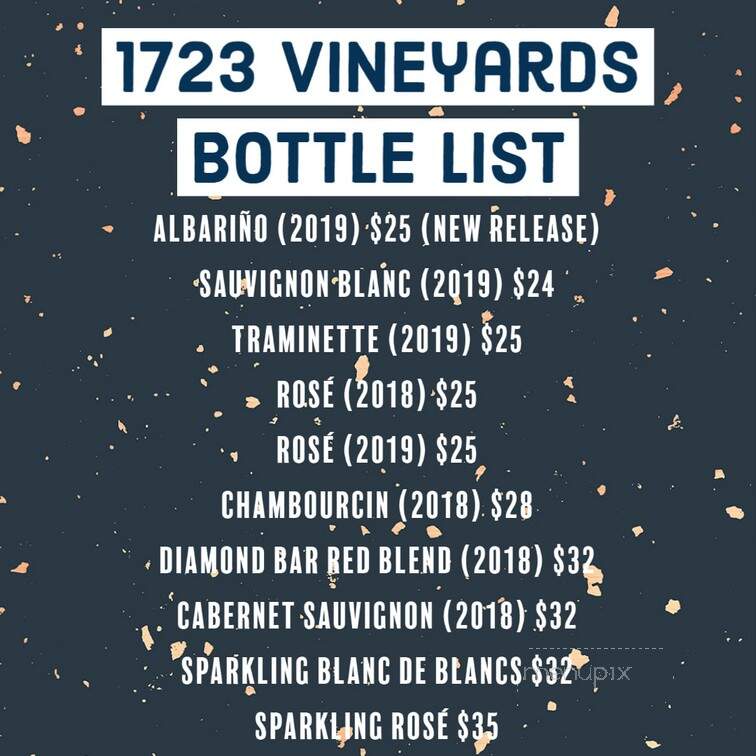 1723 Vineyards - Landenberg, PA menu_pic