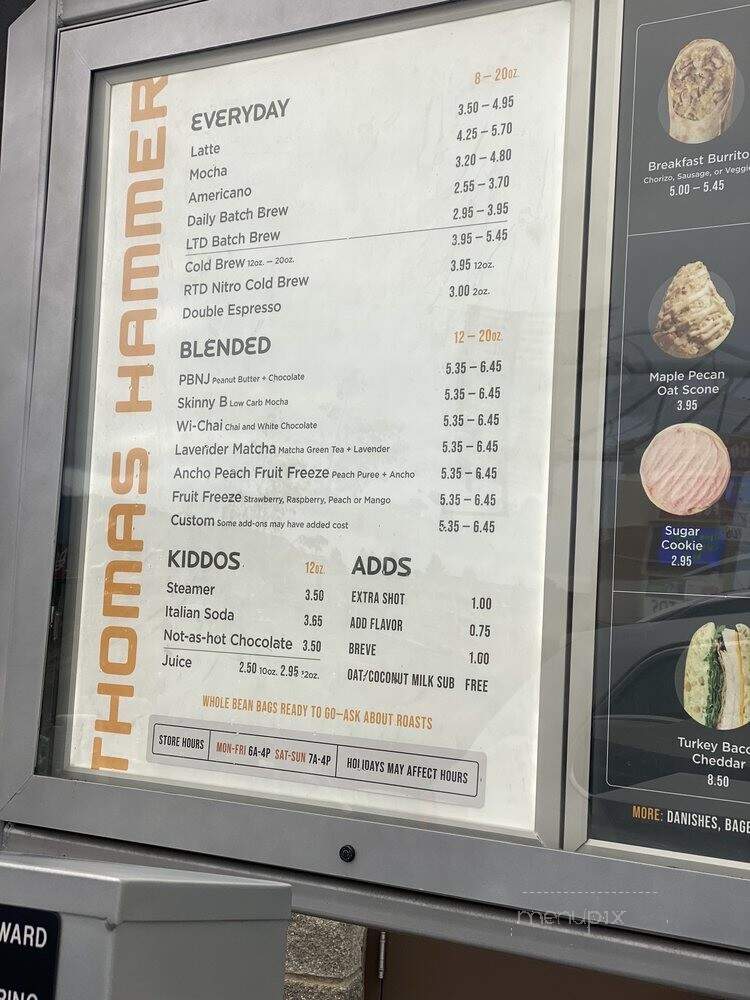 Thomas Hammer Coffee - Coeur d'Alene, ID menu_pic