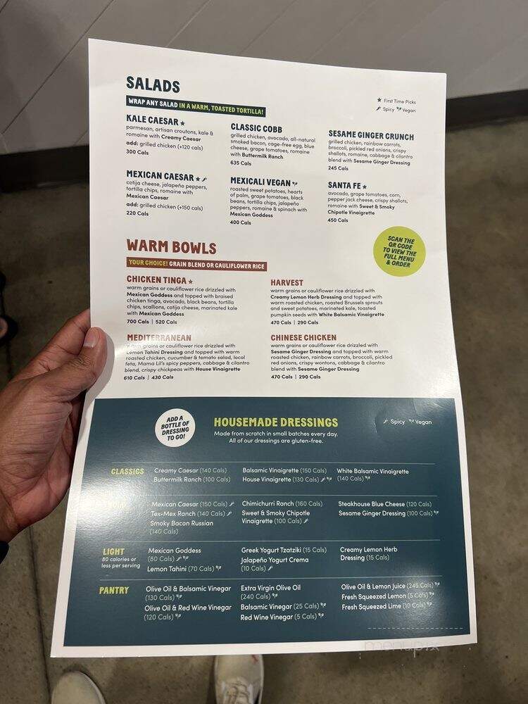 Chopt Creative Salad Co. - Atlanta, GA menu_pic