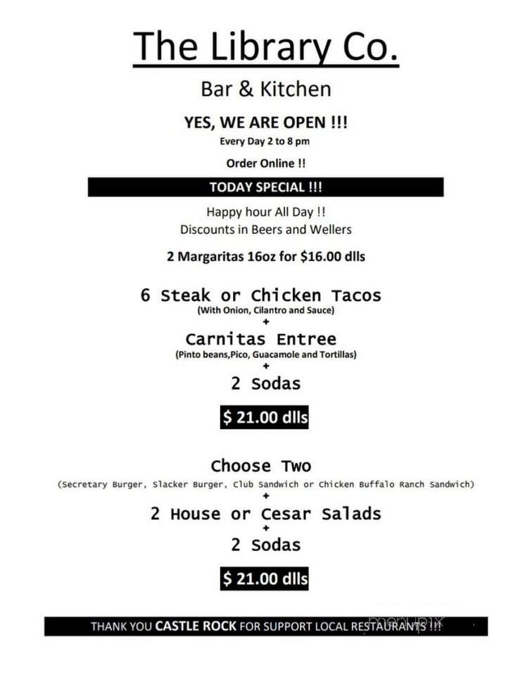 The Library Co. Bar & Kitchen - Castle Rock, CO