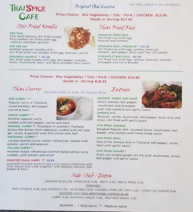 Thai Spice Cafe - Fernandina Beach, FL
