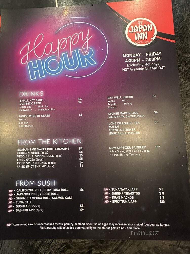 Japan Inn Doral - Miami, FL menu_pic