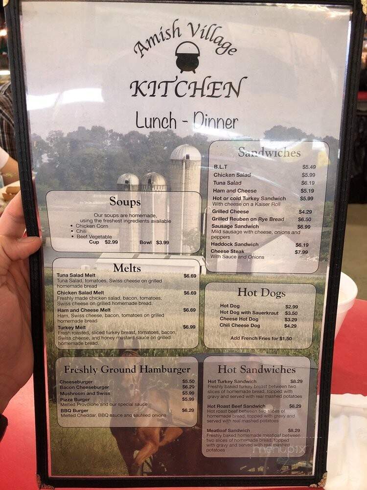 Amish Village Kitchen - Allentown, PA menu_pic