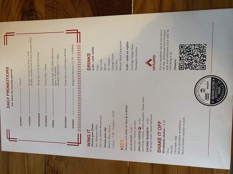 LTO Burger Bar - Greenville, SC menu_pic