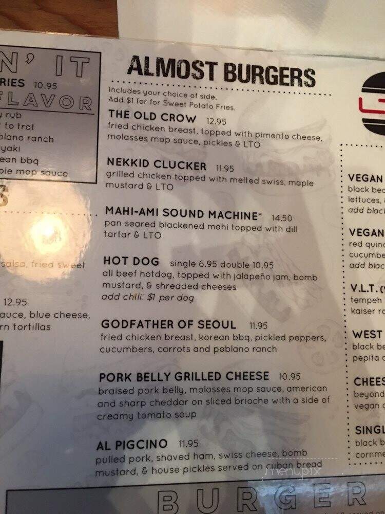 LTO Burger Bar - Greenville, SC menu_pic