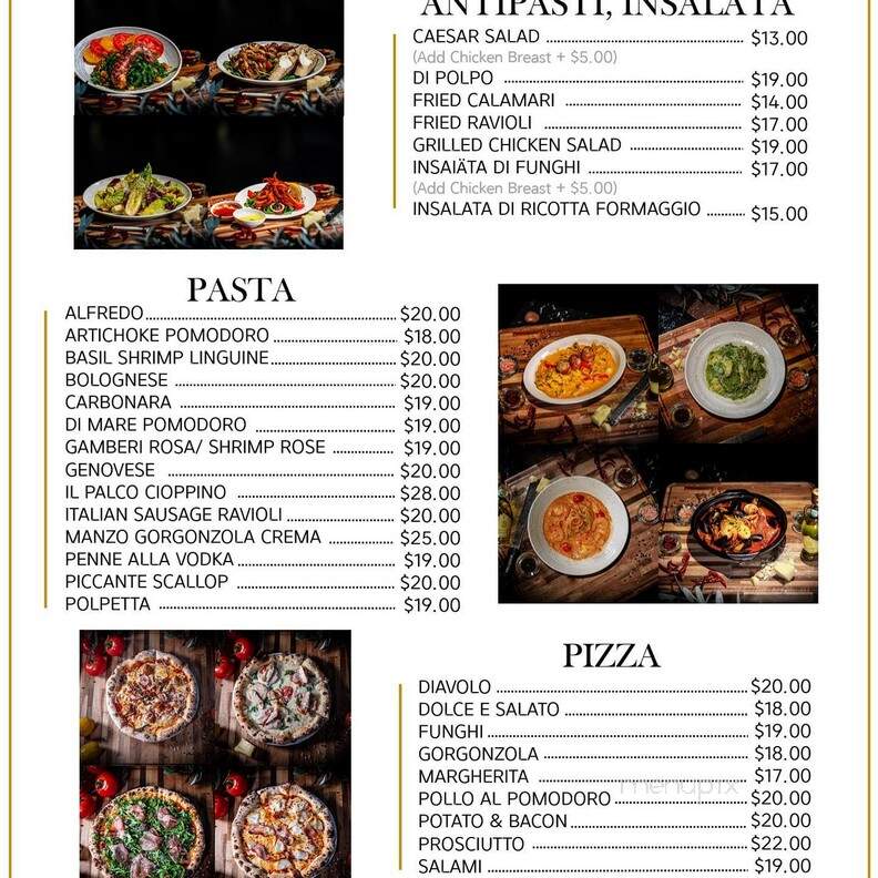 Il Palco - Buena Park, CA menu_pic