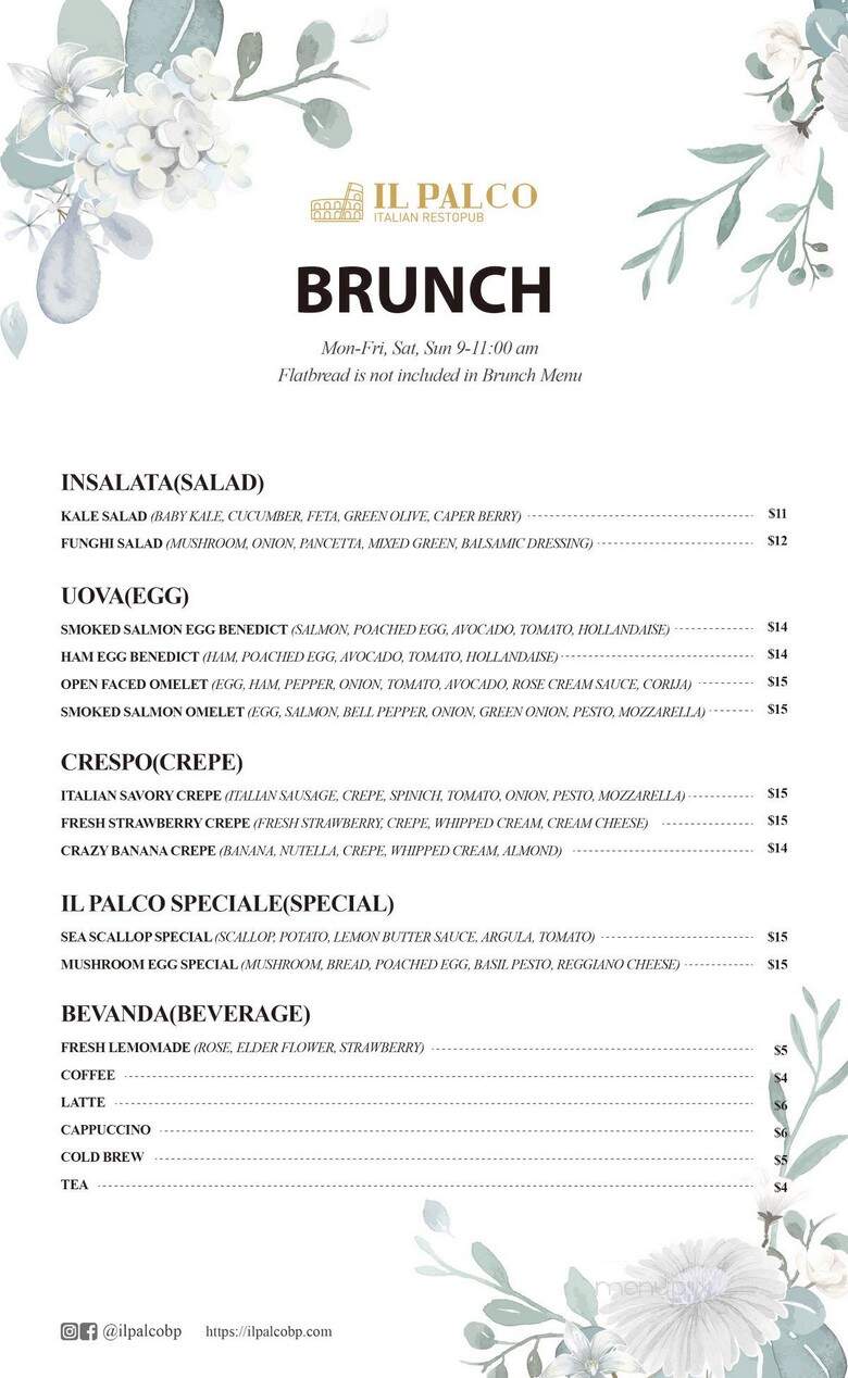 Il Palco - Buena Park, CA menu_pic