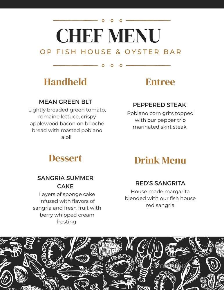 OP Fish House & Oyster Bar - Orange Park, FL menu_pic