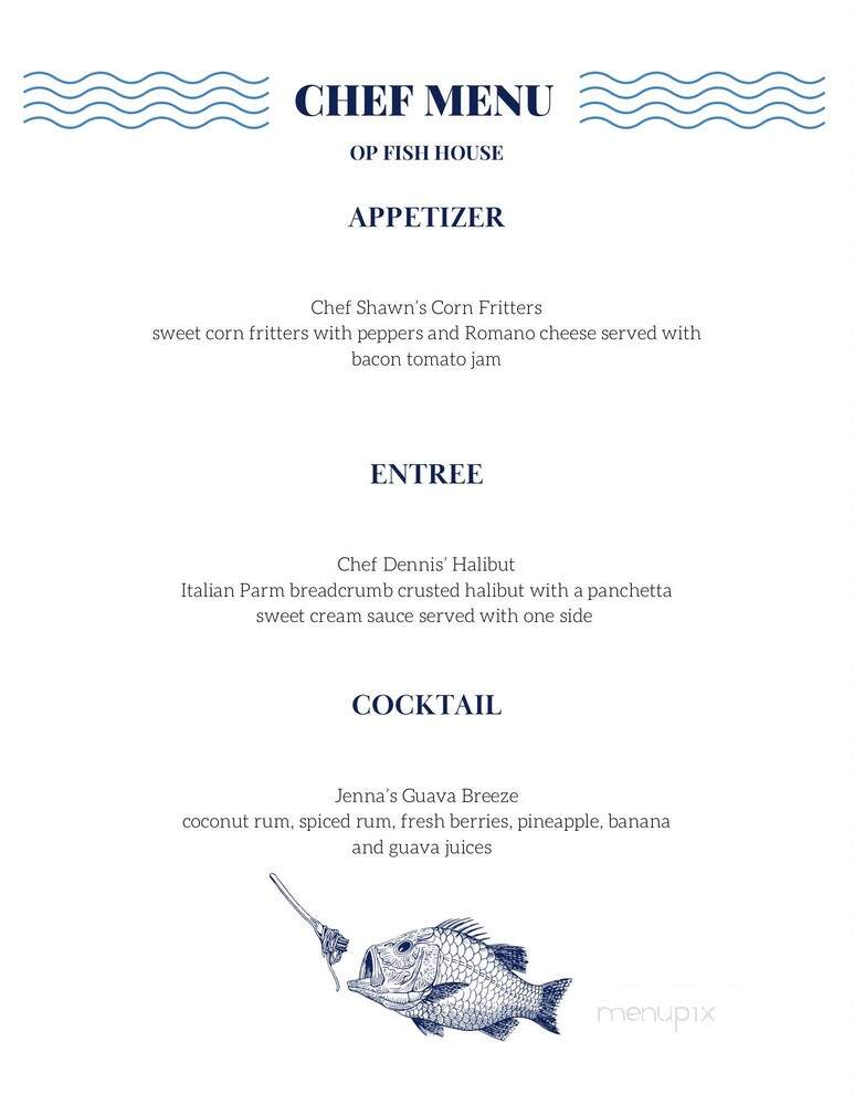 OP Fish House & Oyster Bar - Orange Park, FL menu_pic