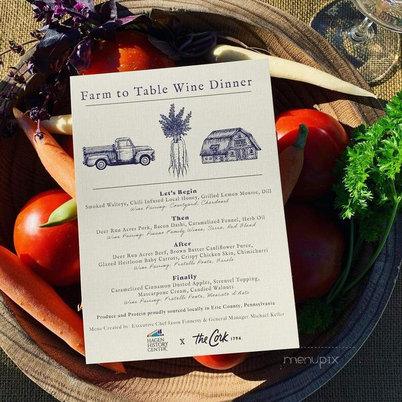 The Cork 1794 - Erie, PA menu_pic
