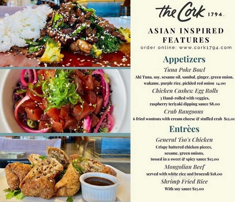 The Cork 1794 - Erie, PA menu_pic