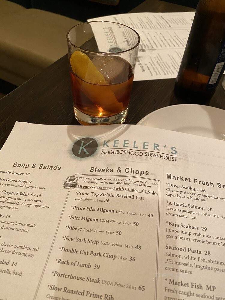Keeler's Neighborhood Steakhouse - Carefree, AZ menu_pic
