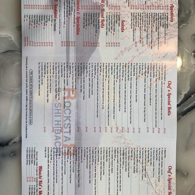 Rockstar Sushi Hibachi - Corpus Christi, TX menu_pic