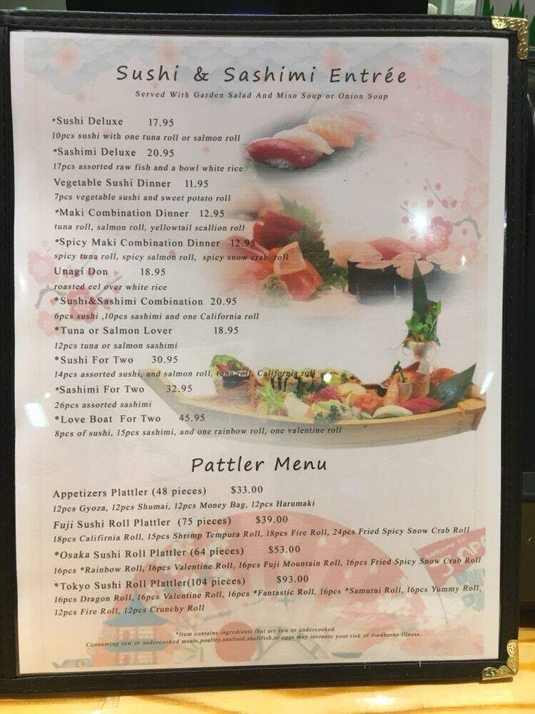Hayashi Sushi - Murrells Inlet, SC menu_pic