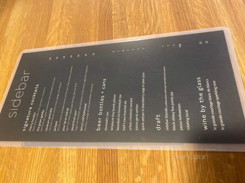 Bode Hub - Nashville, TN menu_pic