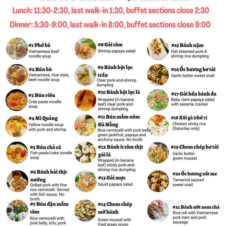 DaNang Souphouse - Richardson, TX menu_pic