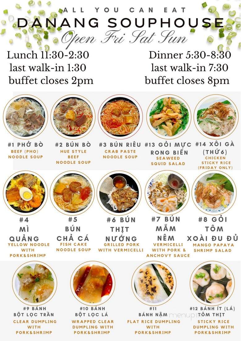 DaNang Souphouse - Richardson, TX menu_pic