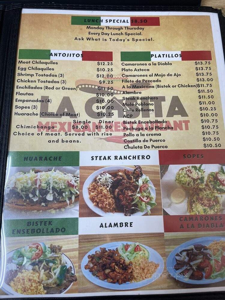 La Casita - Asheboro, NC menu_pic