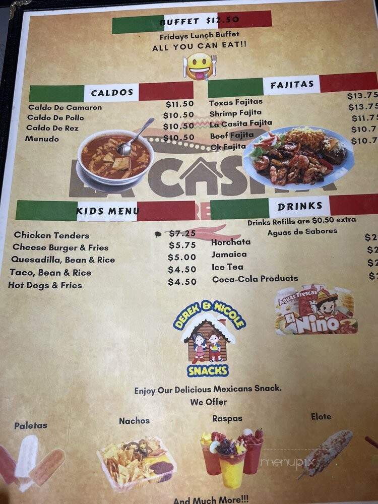 La Casita - Asheboro, NC menu_pic