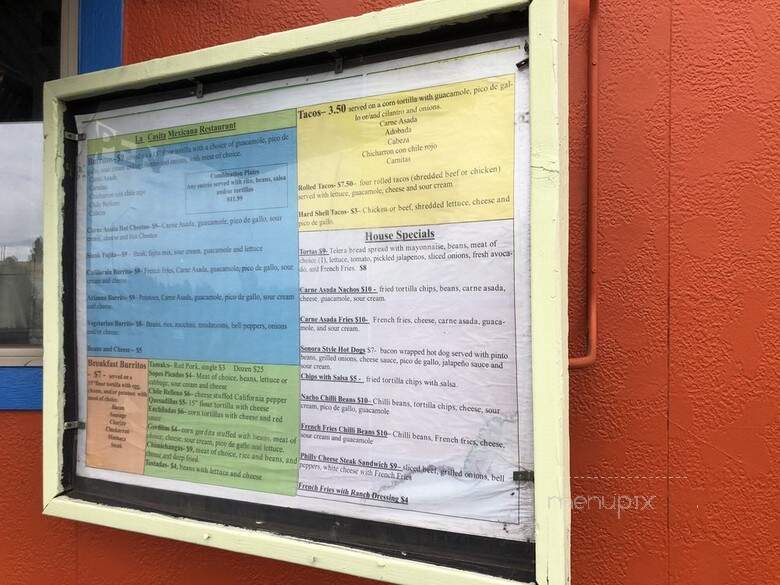 La Casita Mexicana Restaurant - Flagstaff, AZ menu_pic