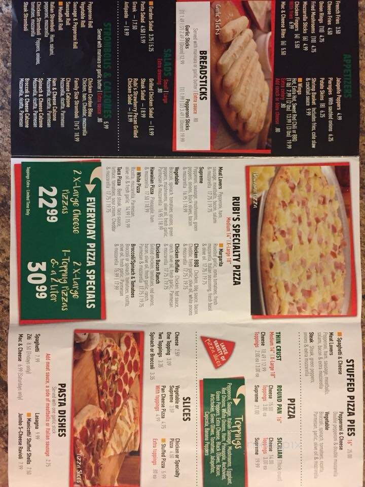 Rubi's Pizza & Grill - Steubenville, OH menu_pic