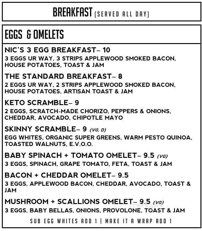 Nic & Luc Scratch Kitchen and Commissary - Longwood, FL menu_pic