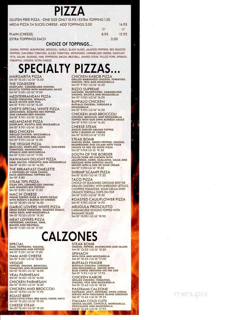 Rizzo's Pizzeria & Grille - Middleton, MA