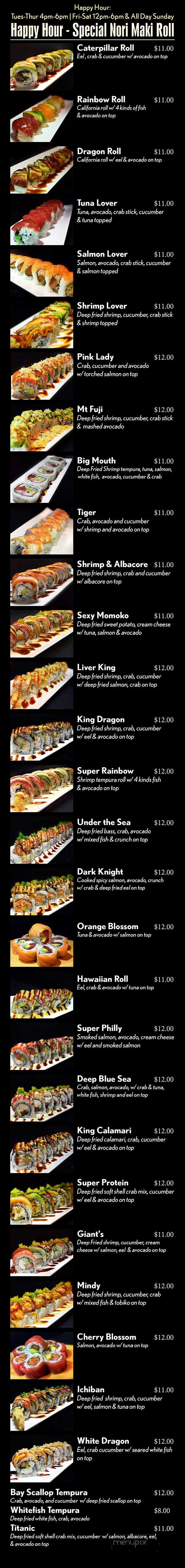 Shokunin Sushi - Lincoln, NE menu_pic