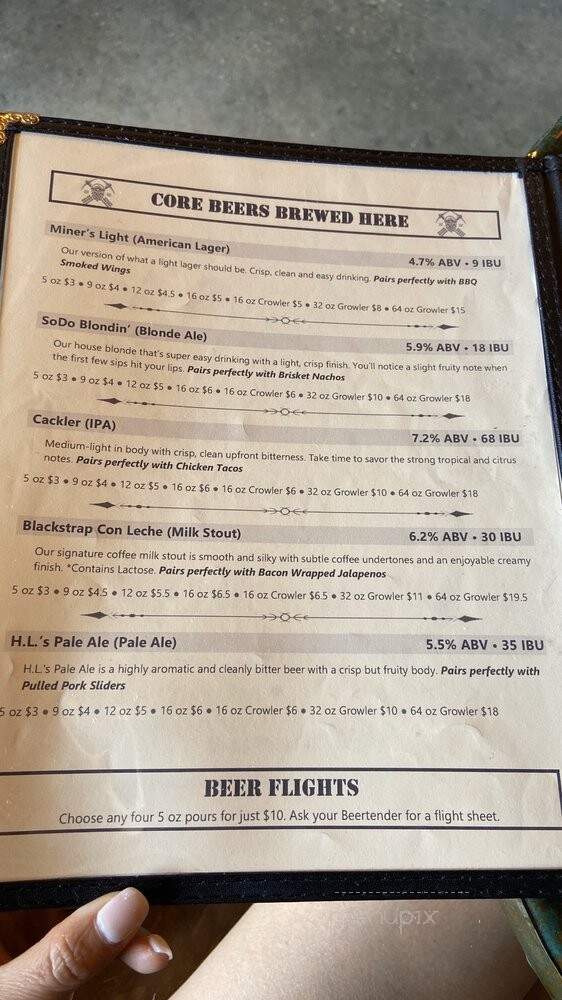 Rockpit Brewing - Orlando, FL menu_pic
