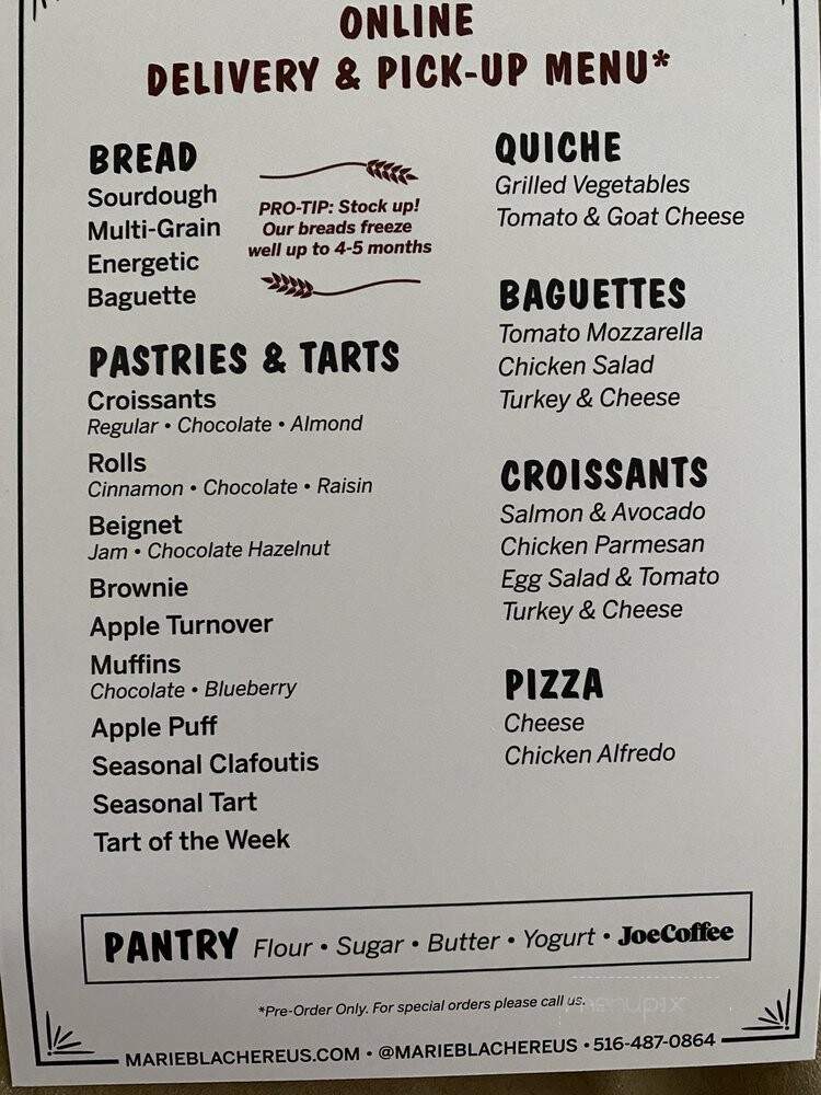 Marie Blachere French Bakery - Great Neck, NY menu_pic