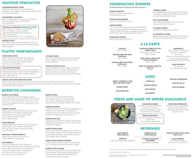 Jose Tequila's - Owings Mills, MD menu_pic