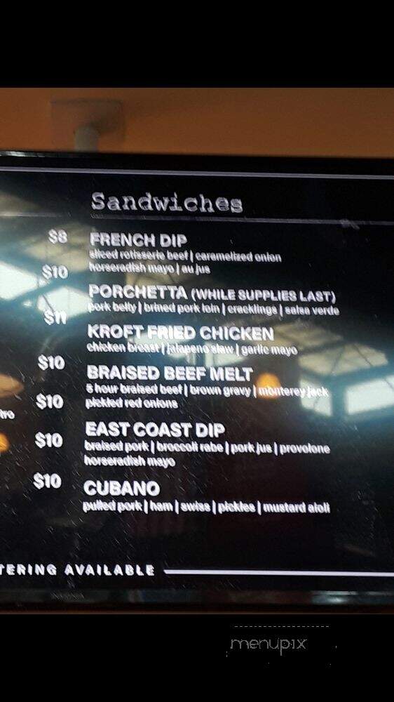 The Hangar at Long Beach Exchange - Long Beach, CA menu_pic