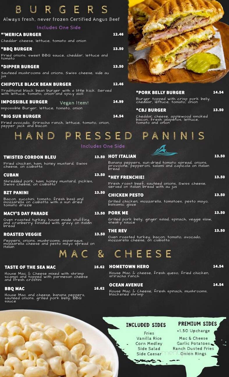 The Sneaky Beagle - Myrtle Beach, SC menu_pic