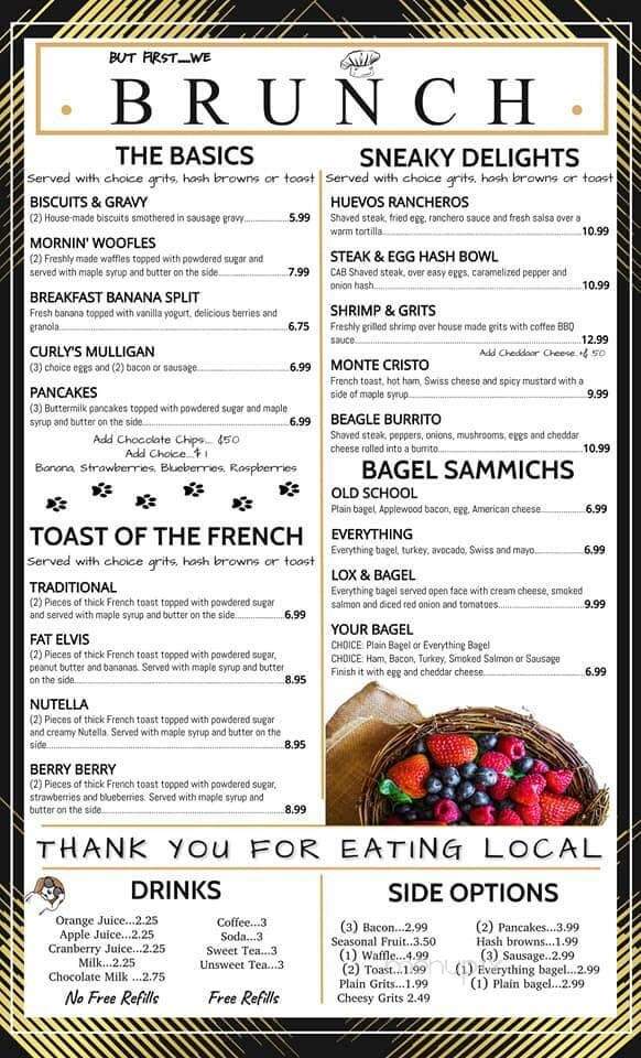 The Sneaky Beagle - Myrtle Beach, SC menu_pic