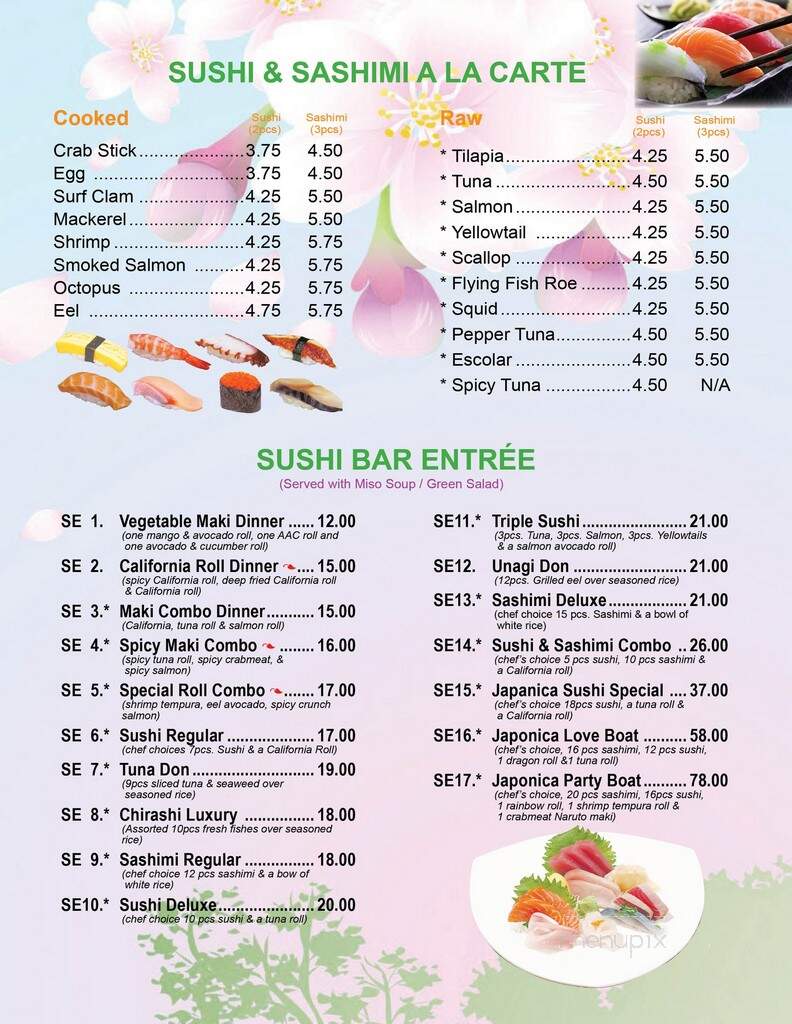Kiku Japanese Fusion - Tiffin, OH menu_pic