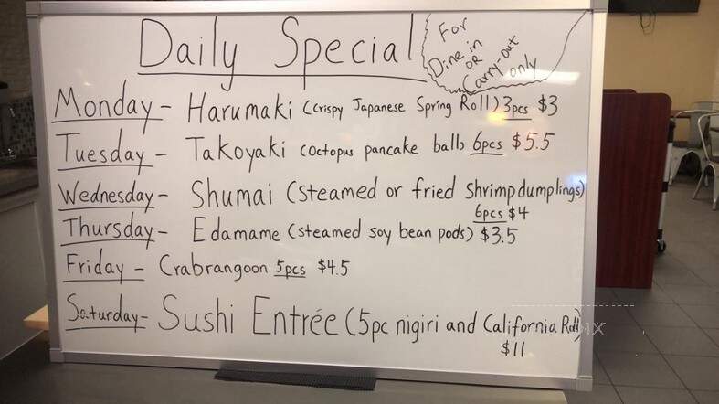 Little Tokyo - Altoona, PA menu_pic