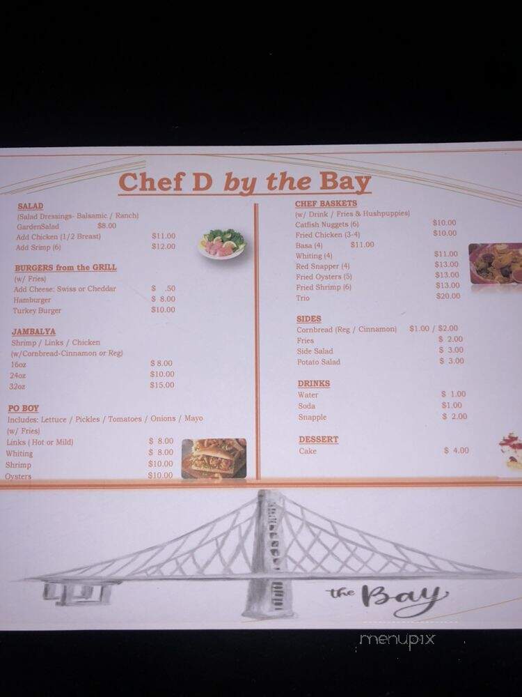 Chef D By The Bay - Vallejo, CA menu_pic
