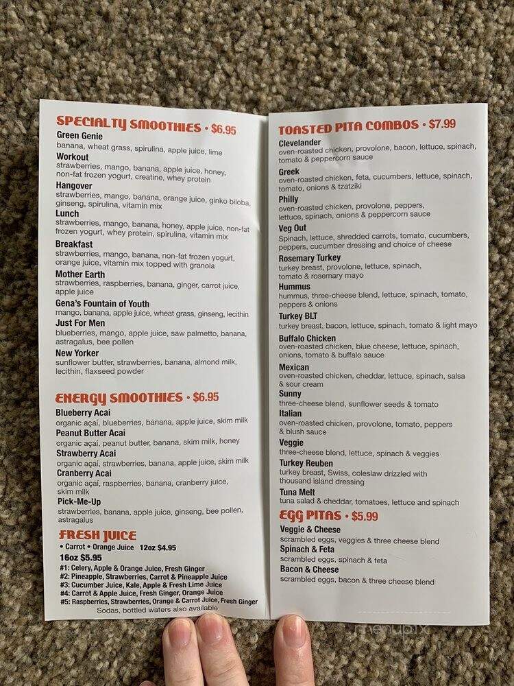 Fresh Planet - Tallmadge, OH menu_pic