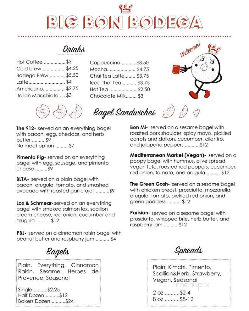 Big Bon Bodega - Savannah, GA menu_pic