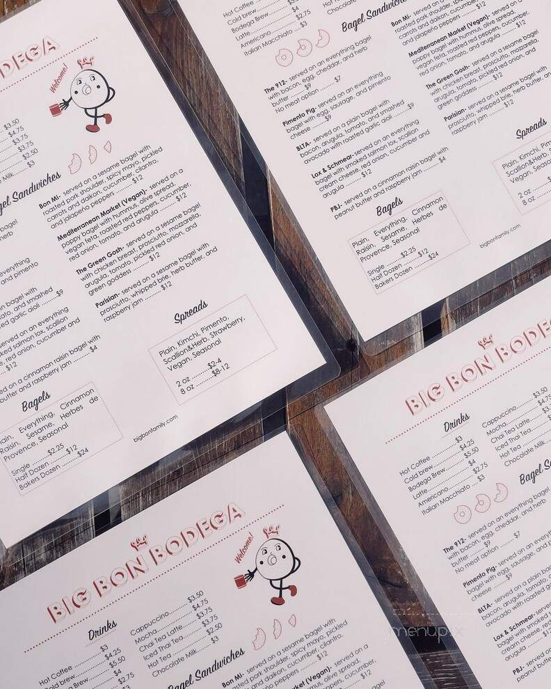 Big Bon Bodega - Savannah, GA menu_pic