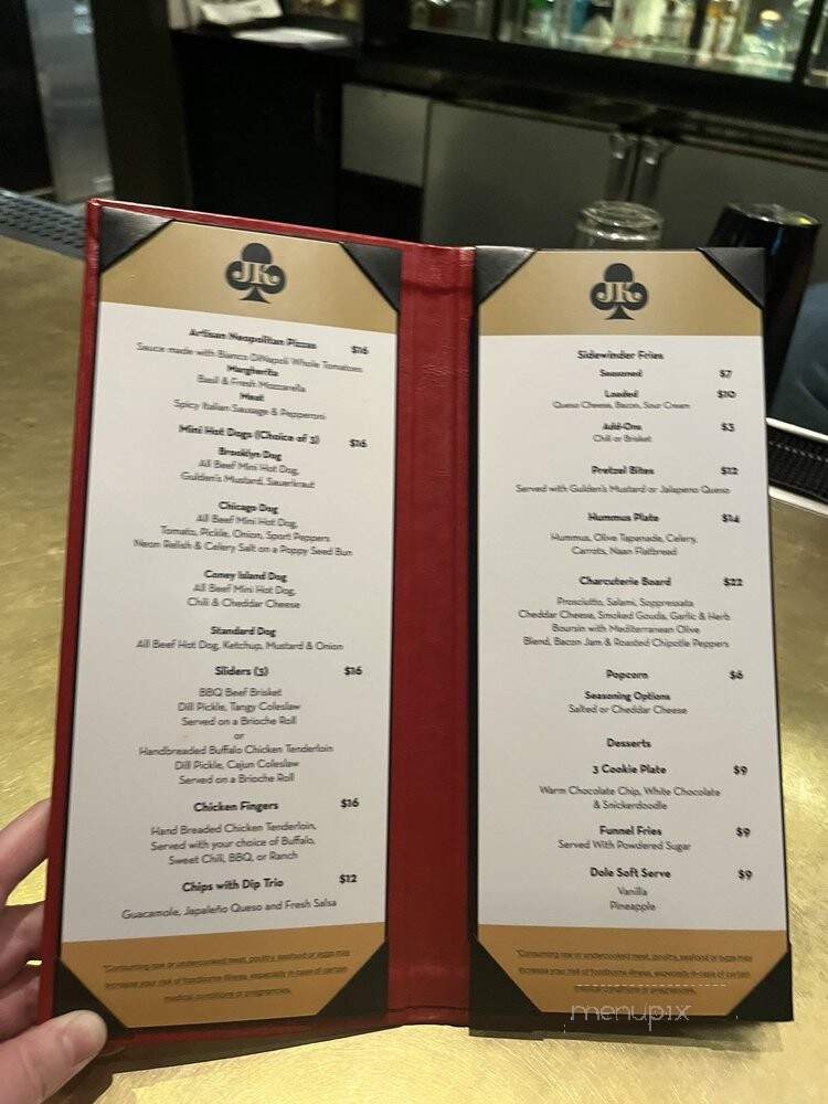 Jimmy Kimmel's Comedy Club - Las Vegas, NV menu_pic