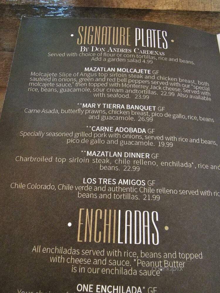 Mazatlan Grill Canyon - Puyallup, WA menu_pic