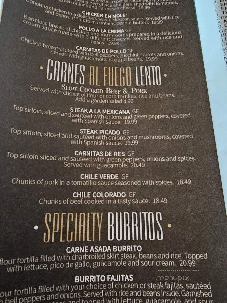 Mazatlan Grill Canyon - Puyallup, WA menu_pic