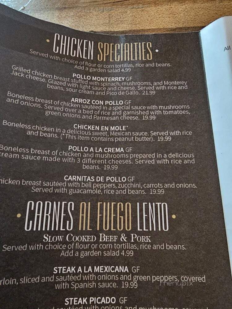 Mazatlan Grill Canyon - Puyallup, WA menu_pic