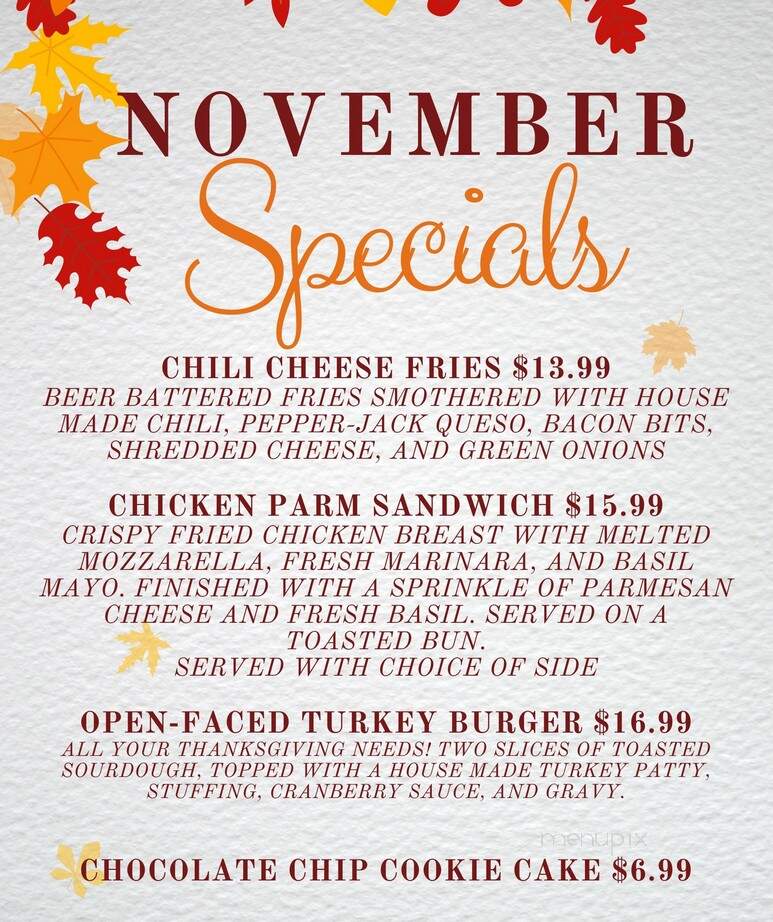 Northern Taphouse - Lakeville, MN menu_pic