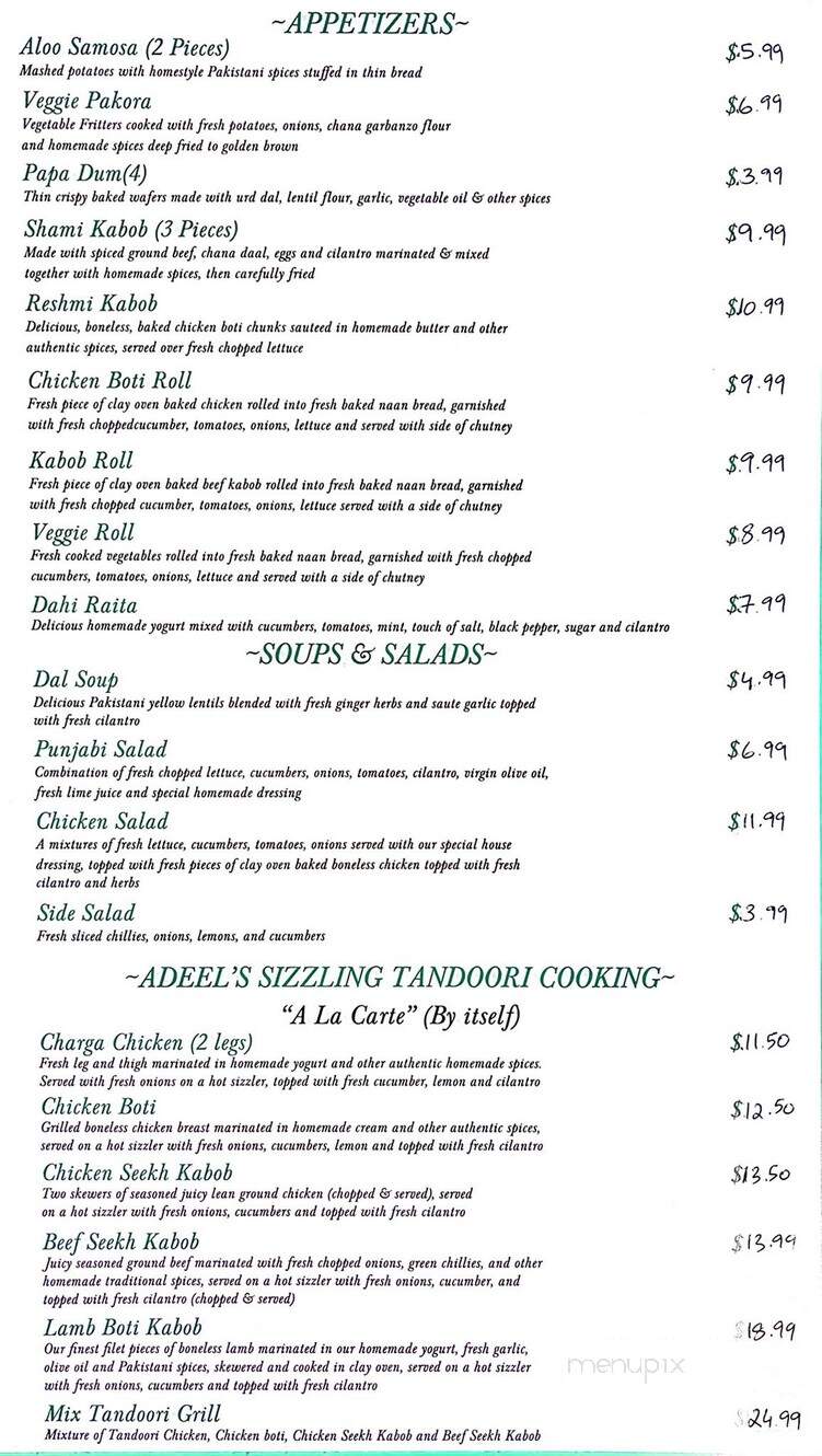 Al Karam Pakistani Cuisine - Riverside, CA menu_pic