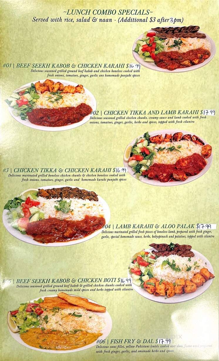 Al Karam Pakistani Cuisine - Riverside, CA menu_pic